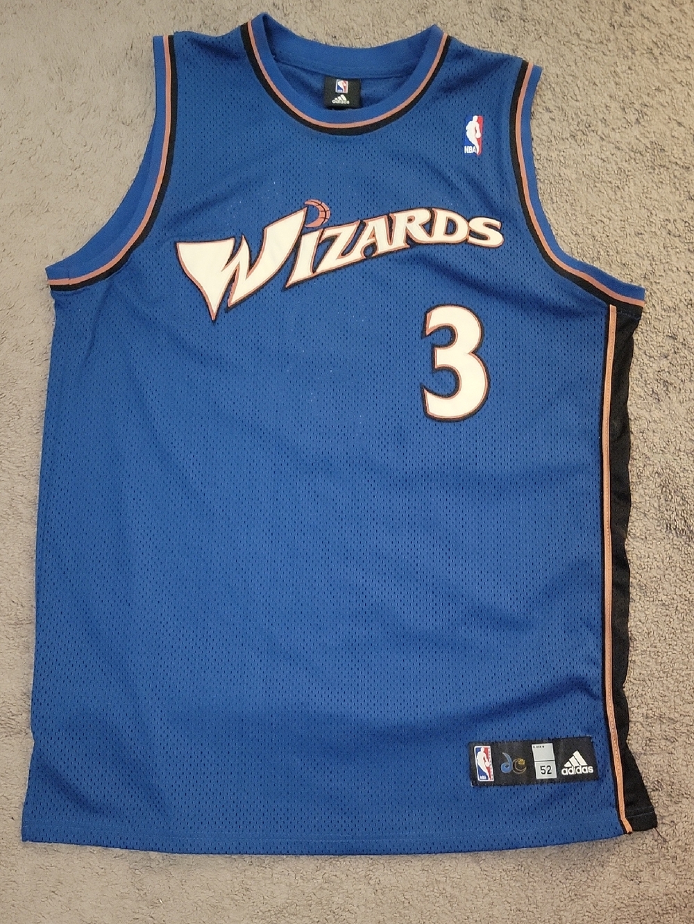 adidas Washington Wizards #3 Caron Butler Royal Blue Basketball Jersey